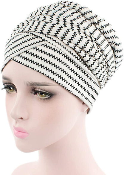Ever Fairy Turban Head Wrap Scarf,African Women' Soft Long Scarf Shawl Hair Bohemian Headwrap Stretch Headband Tie (2Pack-A) Apparel & Accessories > Clothing Accessories > Scarves & Shawls Ever Fairy   
