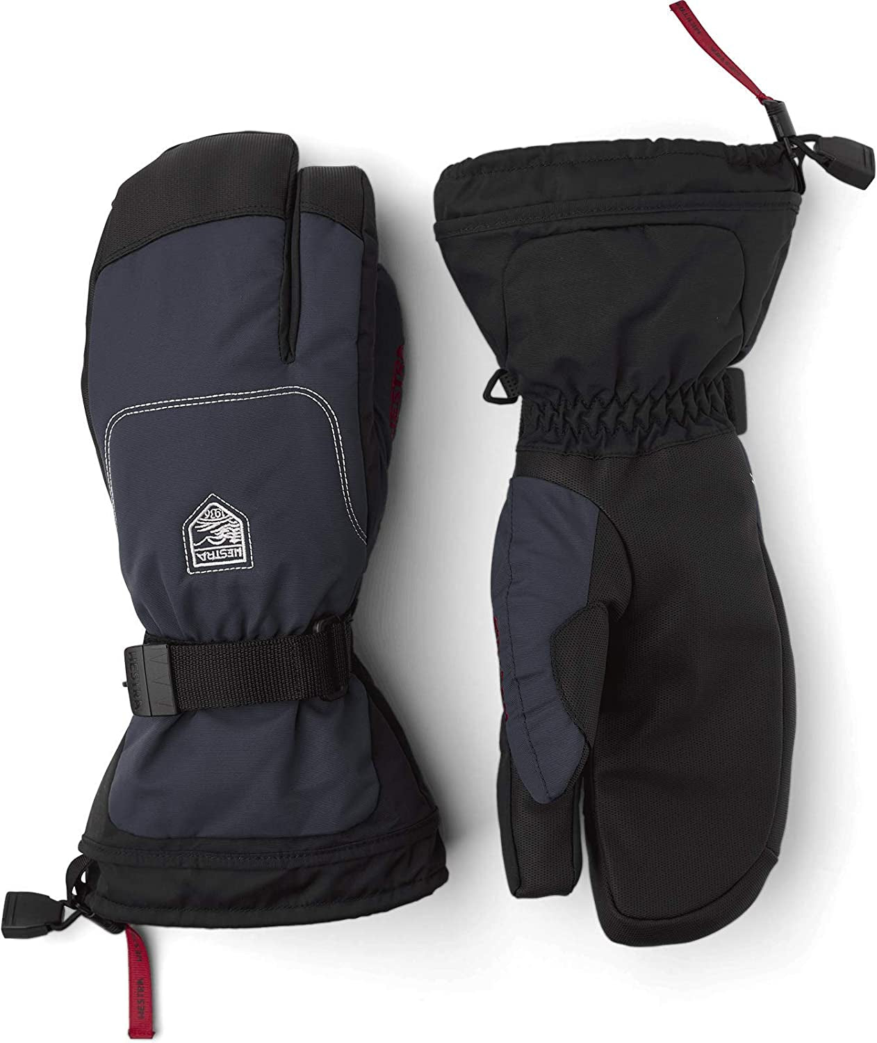 Hestra Alpine Gauntlet SR 3-Finger Glove Apparel & Accessories > Clothing Accessories > Gloves & Mittens Hestra Dark Navy/Dark Navy 8 