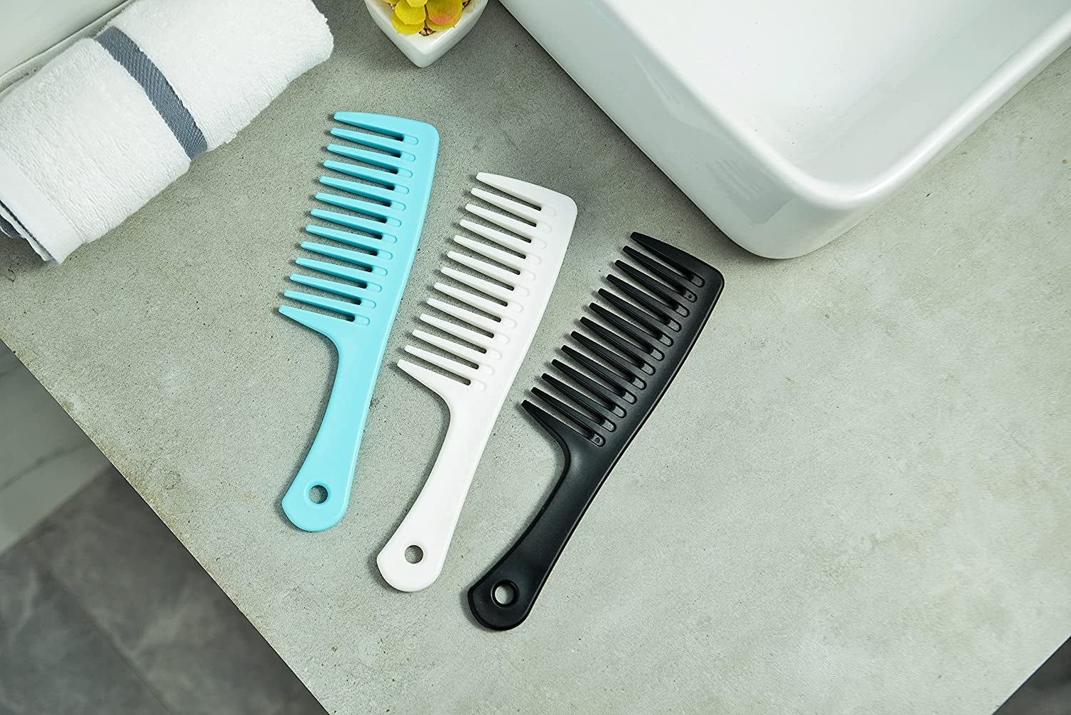Wide Tooth Comb and Large Hair Detangling Comb, Durable Hair Brush for Best Styling and Professional Hair Care, Suitable for Curly Hair, Long Hair, Wet Hair in All Types, Reduce Hair Loss and Dandruff&Headache-Minimal Breakages Health & Beauty > Personal Care > Hair Care GAONSWOE   