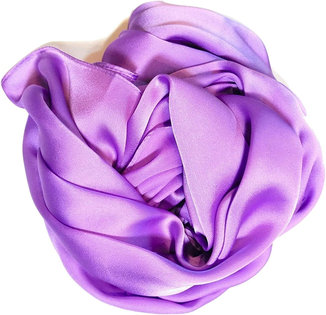 Shanlin Silk Feel Long Satin Patterned & Solid Color Scarves for Women in Gift Box Apparel & Accessories > Clothing Accessories > Scarves & Shawls Shanlin Solid Color: Light Purple  