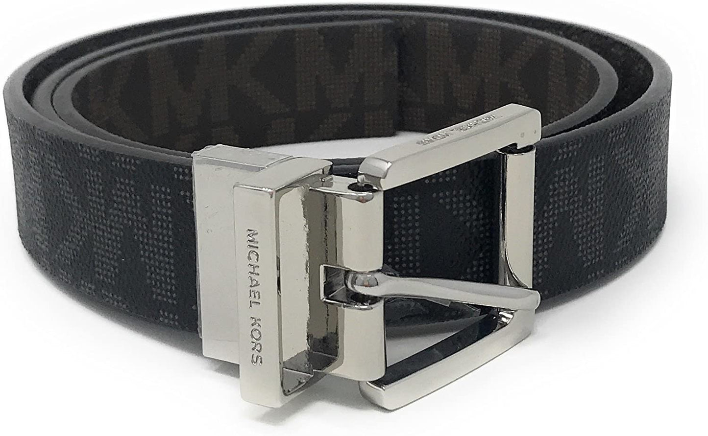 Michael Kors Women'S 30Mm Brown to Black Reversible MK Logo Monogram Synthetic Leather Belt Apparel & Accessories > Clothing Accessories > Belts Michael Kors Black/Brown Large 
