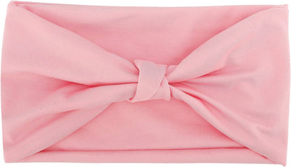 Moko Headband for Women, Versatile Turban Headband Hair Wrap Multi-Style Casual Sports Headwear, Stretchy Breathable Moisture Wicking Microfiber Head Wrap for Workout, Running, Yoga Apparel & Accessories > Clothing Accessories > Bandanas & Headties MoKo Pink Elastic 