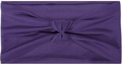 Moko Headband for Women, Versatile Turban Headband Hair Wrap Multi-Style Casual Sports Headwear, Stretchy Breathable Moisture Wicking Microfiber Head Wrap for Workout, Running, Yoga Apparel & Accessories > Clothing Accessories > Headwear MoKo Purple Elastic 