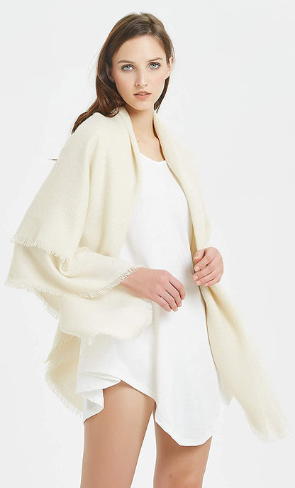 VIVIAN & VINCENT Soft Classic Luxurious Blanket Solid Color Square Scarf Wrap Apparel & Accessories > Clothing Accessories > Scarves & Shawls VIVIAN & VINCENT   