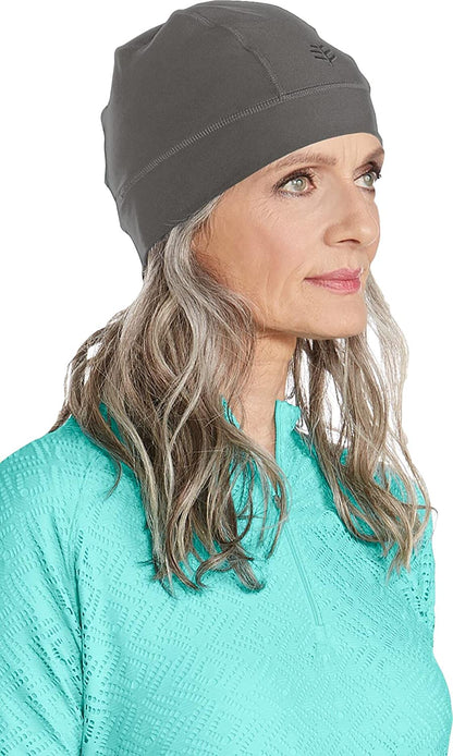 Coolibar UPF 50+ Unisex Aqua Sun Skully Cap - Sun Protective Apparel & Accessories > Clothing Accessories > Hats Coolibar Smoke Grey One Size 