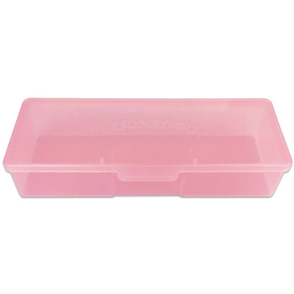 Beauticom Personal Box Storage Case for Professional Manicurist Nails Pedicure (Large Size) (4 Pieces Mix Color, Mix Color: Pink, Blue, Frosted, Purple) Health & Beauty > Personal Care > Cosmetics > Cosmetic Tools > Nail Tools Beauticom PINK 1 Piece 