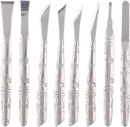 Foot File, 8Pcs Stainless Steel Foot File Dead Skin Horny Remover Foot Callus Shaver Pedicure Tool Set for Women Men Care Feet Health & Beauty > Personal Care > Foot Care Yinhing   