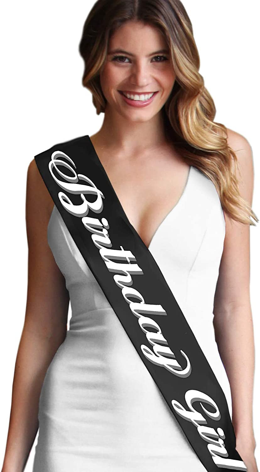 Green Birthday Sash - Flourish Birthday Girl Premium Quality Sash - Birthday Party Decorations & Supplies - Green Sparkle Sash(Bdy GRL) Grn/Sprk Apparel & Accessories > Clothing Accessories > Sashes RhinestoneSash Flourish Birthday Girl (Black)  