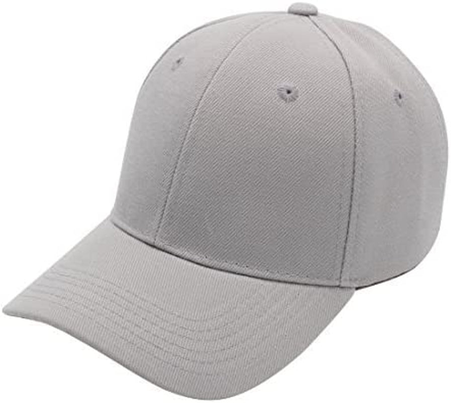 Top Level Baseball Cap Men Women - Classic Adjustable Plain Hat Apparel & Accessories > Clothing Accessories > Hats Top Level Light Grey  