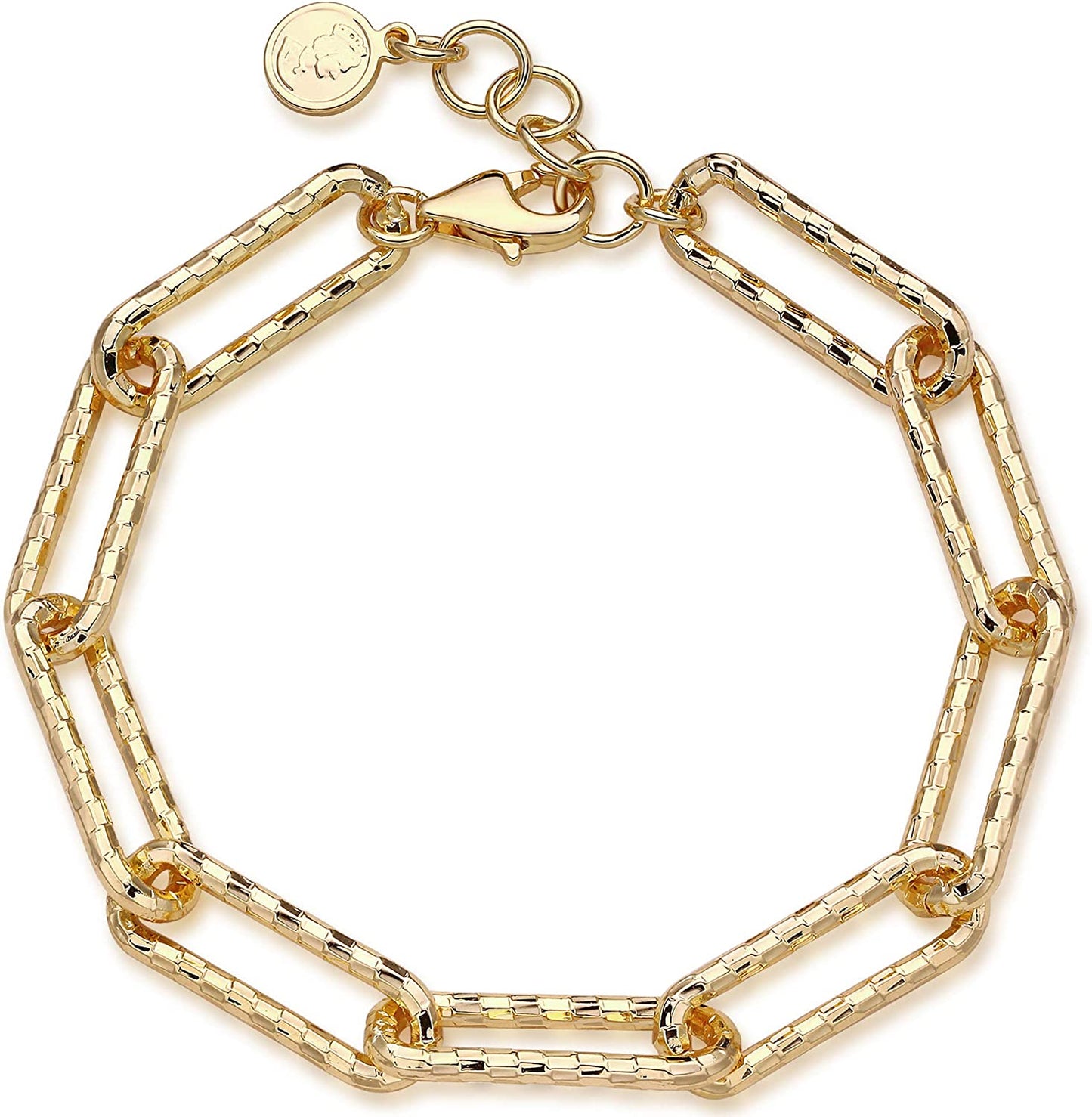 MEVECCO Gold Beaded Bracelets,18K Gold Plated Handmade Cute Satellite Diamond Cut Oval and round Beads Rope Chain Dainty Bracelet for Women Apparel & Accessories > Jewelry > Bracelets Mevecco Radial link  