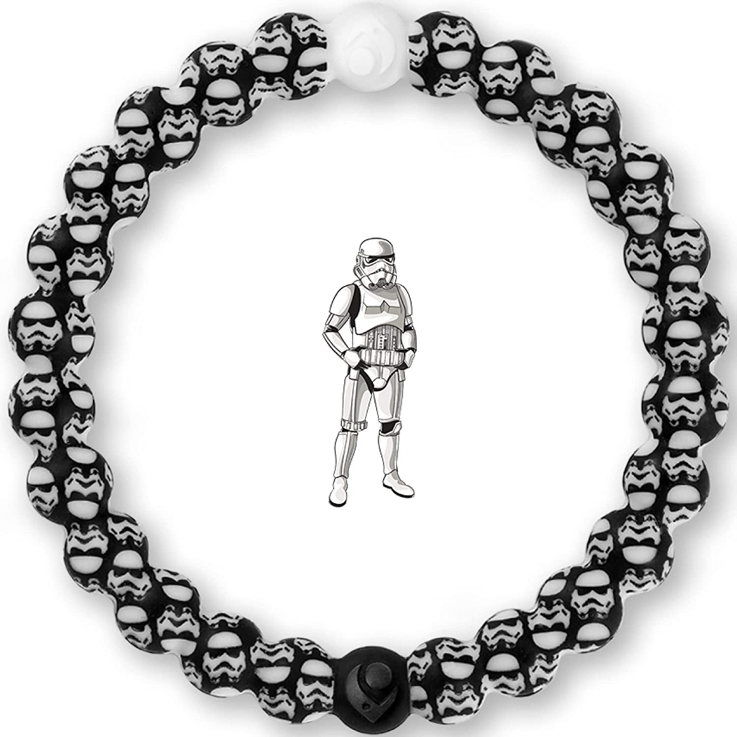 Lokai the Star Wars Collection Bracelets - Silicone Beaded Bracelets for Women & Men, Jewelry Fashion Bracelets Slide-On for Comfortable Fit Apparel & Accessories > Jewelry > Bracelets Lokai Star Wars - Stormtrooper Medium 