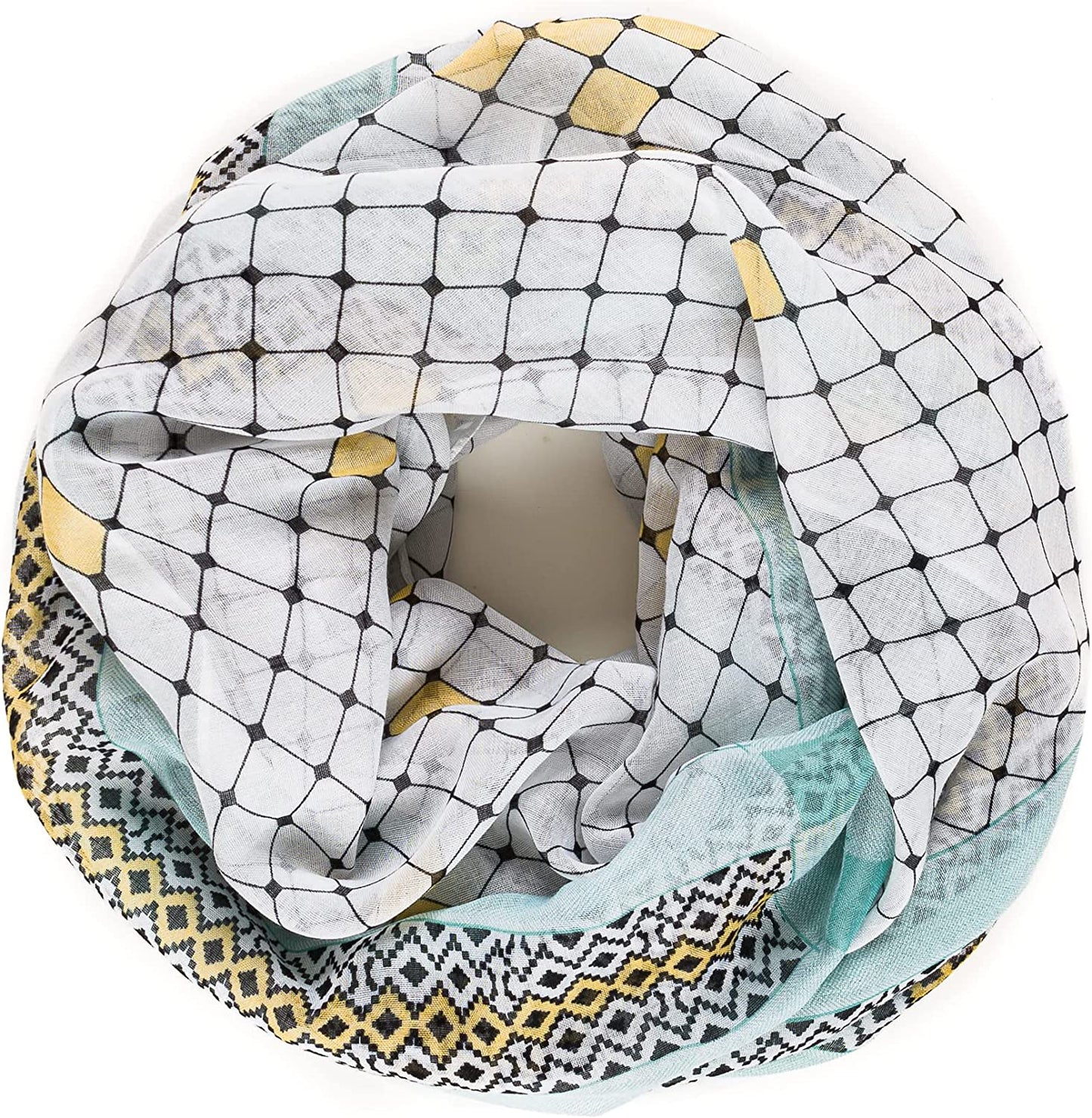 Scarf for Women Lightweight Geometric Fashion Spring Fall Winter Scarves Shawl Wraps Apparel & Accessories > Clothing Accessories > Scarves & Shawls MELIFLUOS DESIGNED IN SPAIN   