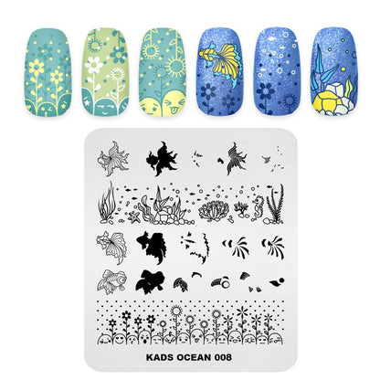 KADS Stamping Plates for Nail Art Ocean Seahorse Shell Starfish Template Image Plate Stencil Nails Tool (OC010) Health & Beauty > Personal Care > Cosmetics > Cosmetic Tools > Nail Tools KADS OC008  