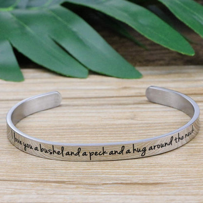 Awegift Memorial Jewelry Remembrance Loss of Mom Dad Father Mother Necklace Bracelet Sympathy Gift Apparel & Accessories > Jewelry > Bracelets Awegift   