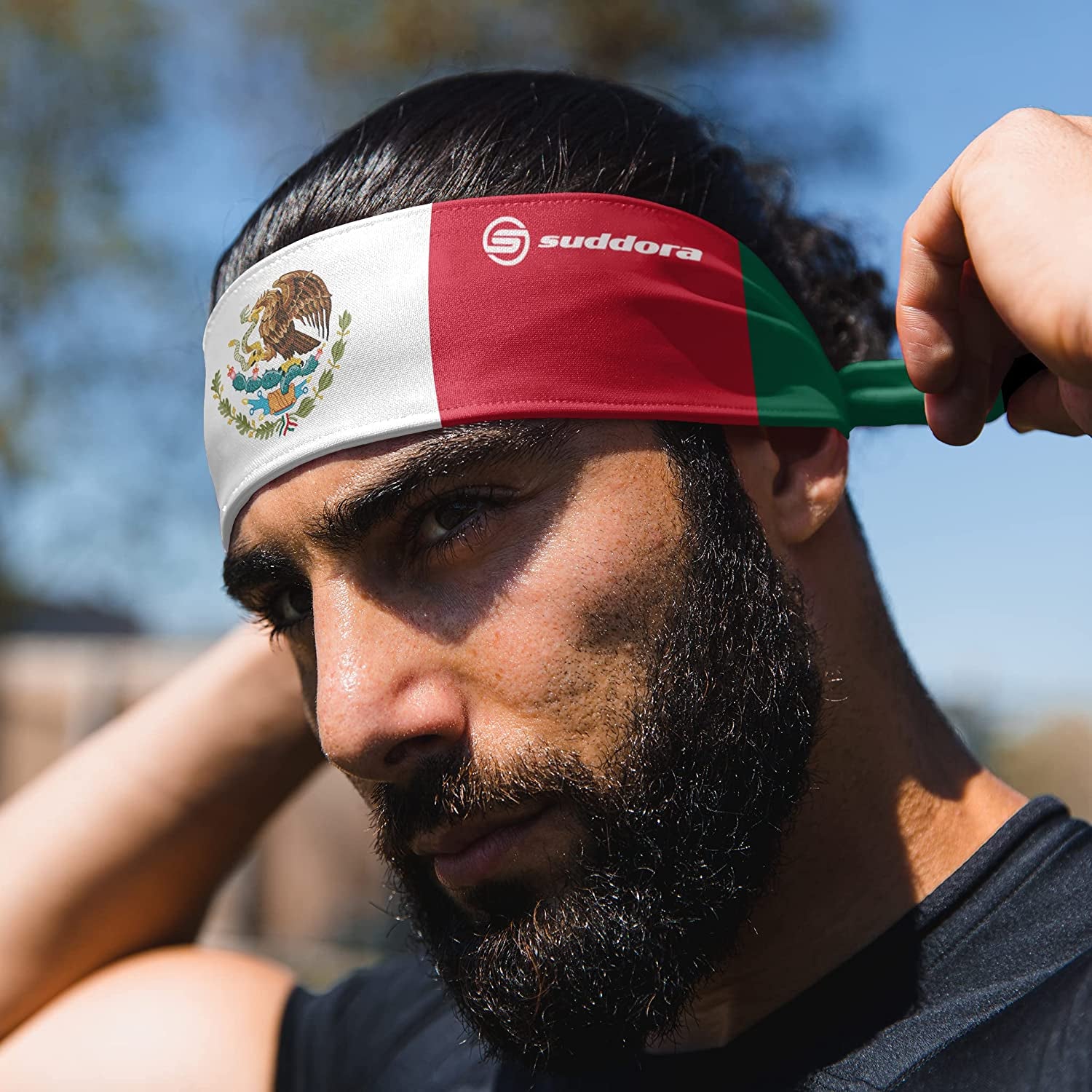 Suddora Country Flag Tie Headbands - Workout, Sports, Costume and National Team Accessories Apparel & Accessories > Clothing Accessories > Bandanas & Headties Suddora   