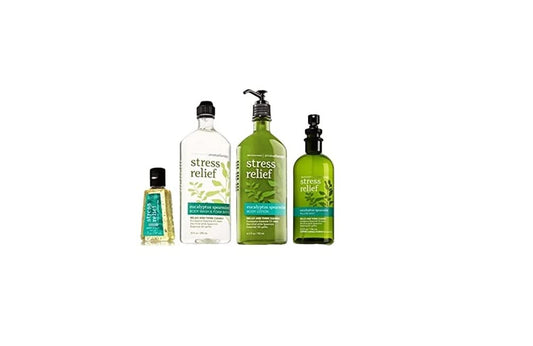 Aromatherapy Eucalyptus & Spearmint Body Lotion 6.5 Oz, Body Wash Foam Bath 10 Oz, Pillow Mist 5.3 Oz & Hand Gel 1 Oz, Bath & Body Set, (Packaging May Vary)+ Health & Beauty > Personal Care > Cosmetics > Bath & Body Bath & Body Works   