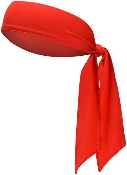 Sports Headband - Head Tie Tennis Tie Hairband - Sweatbands Headbands Wristbands Head Wrap - Ideal for Working Out,Tennis Apparel & Accessories > Clothing Accessories > Bandanas & Headties DEMIL 1pcs-red  