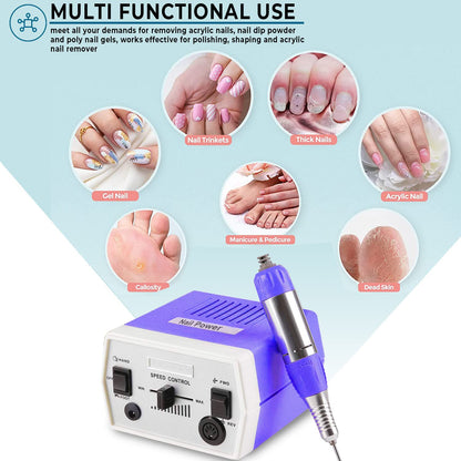 Véfaîî Nail Drill Electric Nail File, JD700 Nail Drills for Acrylic Nails Professional 30000RPM Manicure Tools Acrylic Nail Drill for Nail Dip Kit Acrylic Powder Poly Nail Gel B-01 Health & Beauty > Personal Care > Cosmetics > Cosmetic Tools > Nail Tools Hope Industry   
