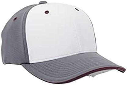 Universal M2 Contrast Flexfit® Cap Apparel & Accessories > Clothing Accessories > Headwear Pacific Headwear White/Graphite/Maroon Small-Medium 