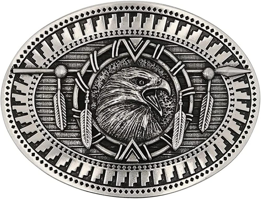 Montana Silversmiths Soaring Eagle Collection Attitude Buckle Apparel & Accessories > Clothing Accessories > Belt Buckles Montana Silversmiths Eagle Spirit - Bright Silver  