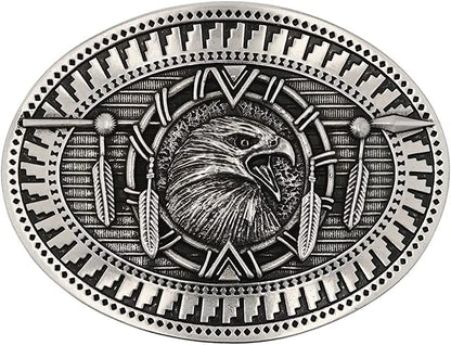 Montana Silversmiths Soaring Eagle Collection Attitude Buckle Apparel & Accessories > Clothing Accessories > Belt Buckles Montana Silversmiths Eagle Spirit - Bright Silver  
