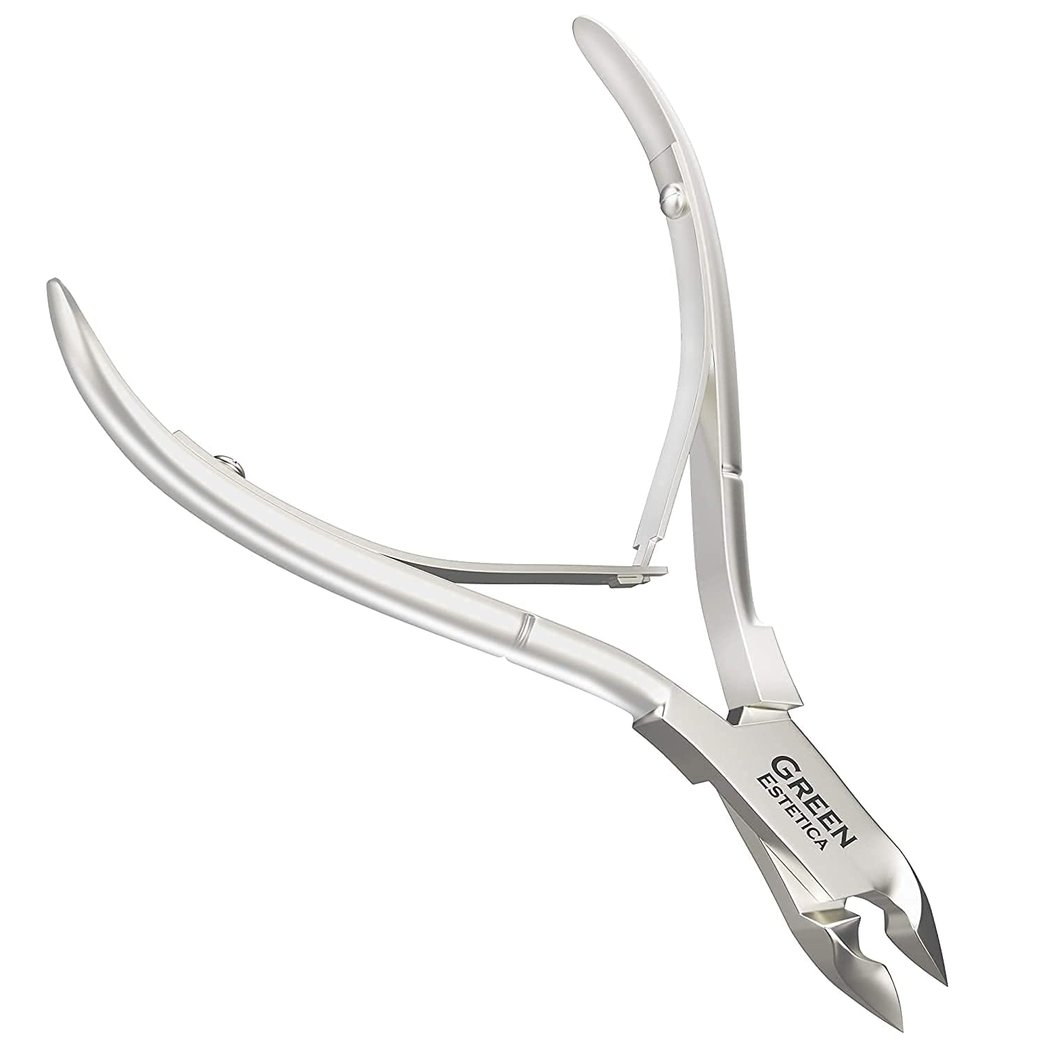 Nail Cuticle Trimmer Professional Cuticle Cutter Stainless Steel Cuticle Nippers with Sharp Blades and Double Spring Cuticle Clippers for Nail Care Pedicure Manicure Nail Tools (Silver) Health & Beauty > Personal Care > Cosmetics > Cosmetic Tools > Nail Tools GREEN ESTETICA Silver  