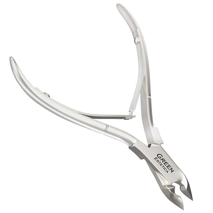 Nail Cuticle Trimmer Professional Cuticle Cutter Stainless Steel Cuticle Nippers with Sharp Blades and Double Spring Cuticle Clippers for Nail Care Pedicure Manicure Nail Tools (Silver) Health & Beauty > Personal Care > Cosmetics > Cosmetic Tools > Nail Tools GREEN ESTETICA Silver  