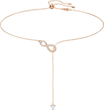 SWAROVSKI Infinity Crystal Jewelry Collections, Rhodium & Rose Gold Tone Finish Apparel & Accessories > Jewelry > Bracelets SWAROVSKI Y Necklace - Rose Gold Tone  