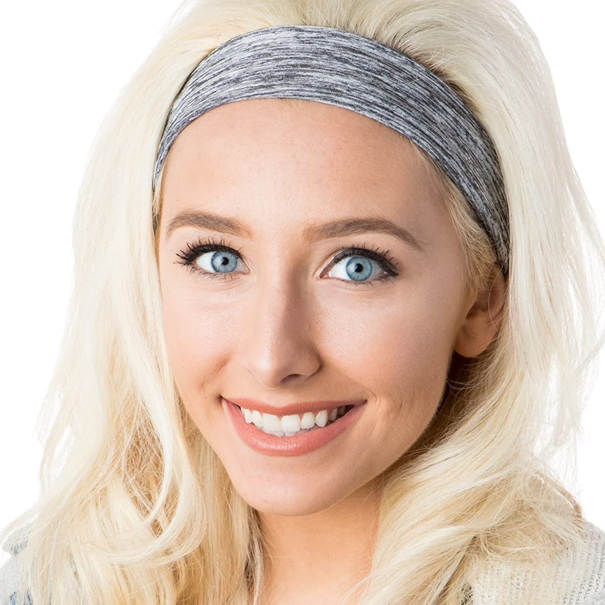 Hipsy Adjustable & Stretchy Printed Xflex Wide Headbands for Women Girls & Teens Apparel & Accessories > Clothing Accessories > Bandanas & Headties Hipsy   