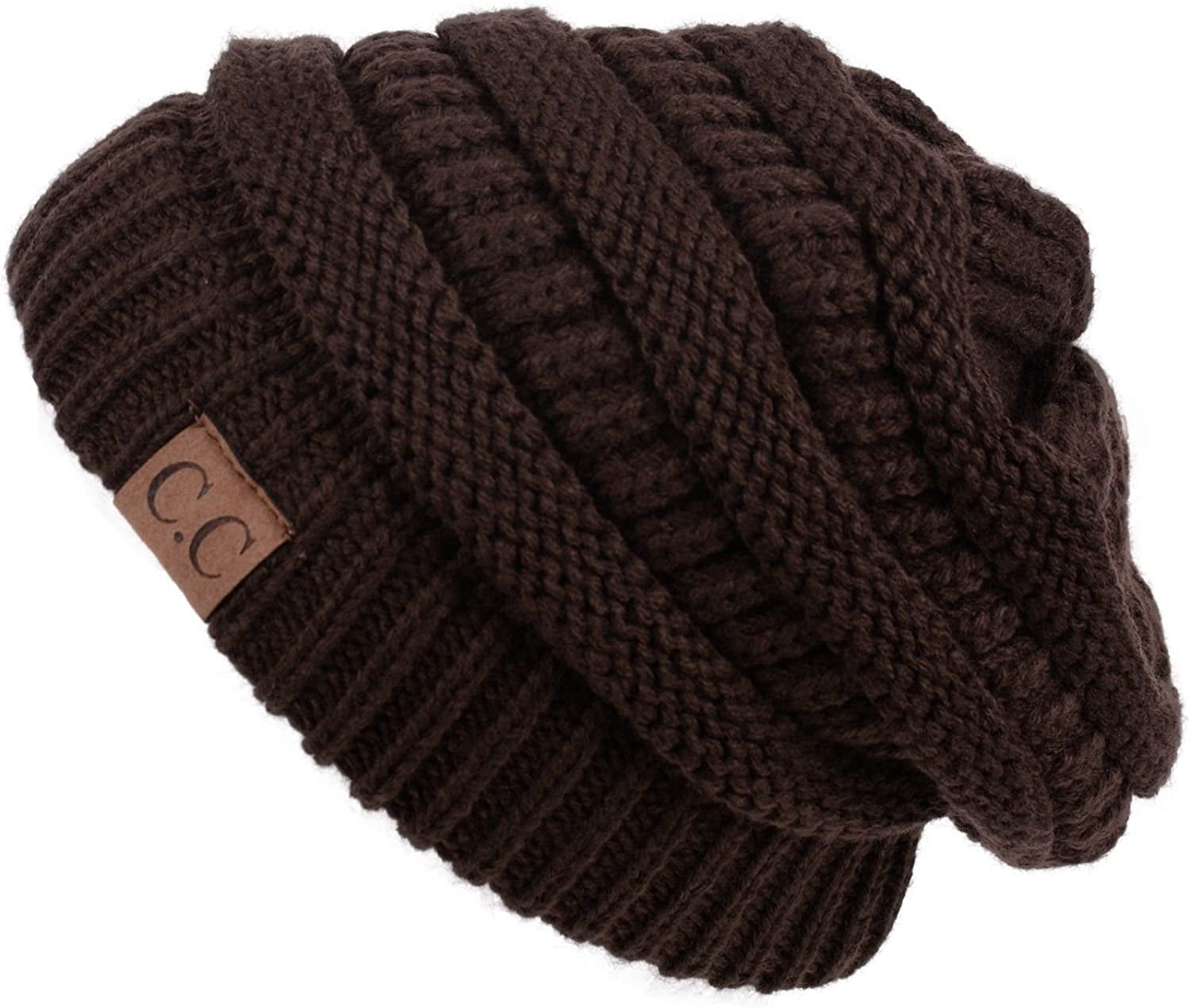 C.C Women'S Beanie Apparel & Accessories > Clothing Accessories > Hats C.C Brown One Size 