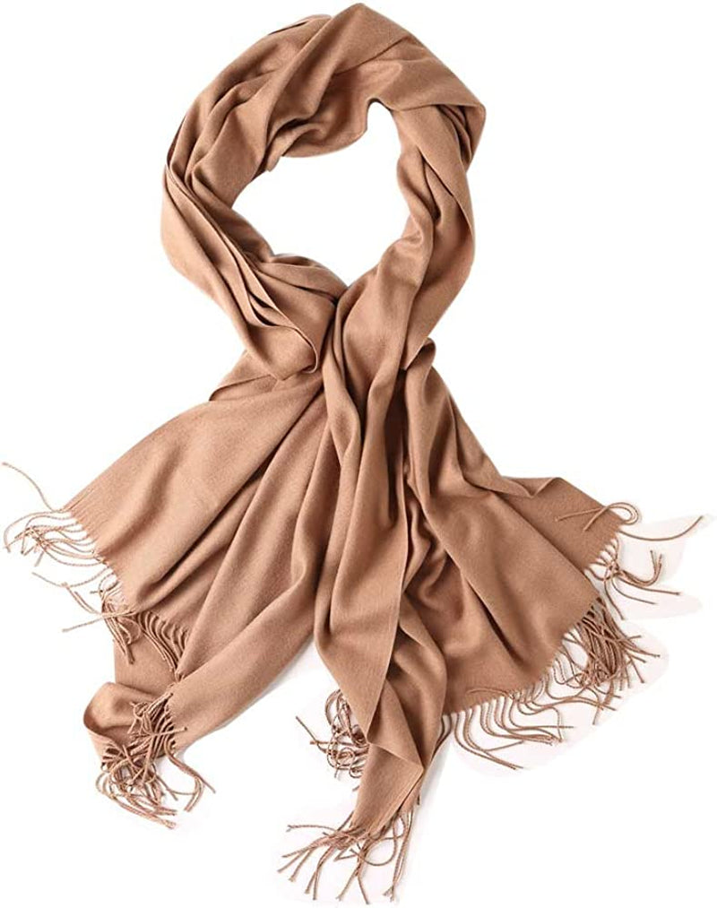 Bellonesc Cashmere Scarf Shawls for Women and Men Apparel & Accessories > Clothing Accessories > Scarves & Shawls Beillonesc Dark Camel  