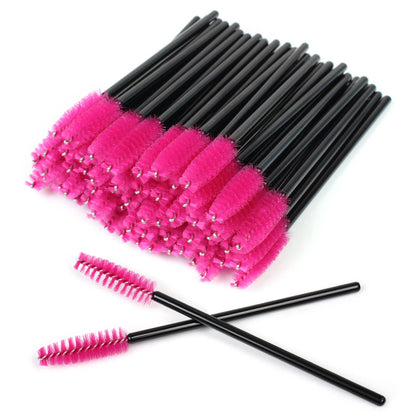 SWKJ 60 PCS Disposable Eyelash Brushes Eyebrow Castor Oil Brush Mascara Wands Cosmetic Makeup Tools (Rose Red) Health & Beauty > Personal Care > Cosmetics > Cosmetic Tools > Skin Care Tools nnaa   