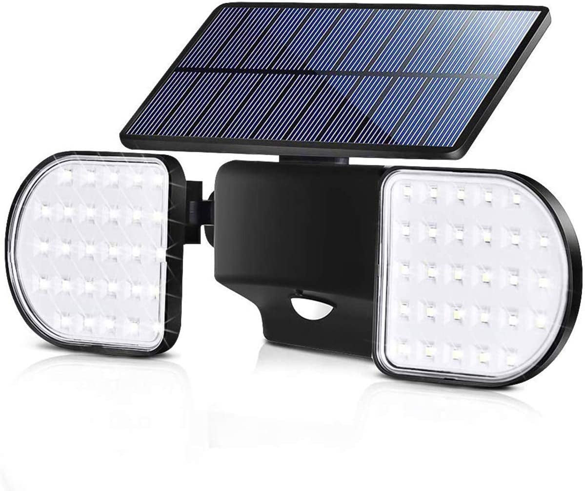 Fitybow Solar Lights Outdoor, Solar Security Lights with Motion Sensor 56 LED Solar Spotlight Lights Waterproof Solar Powered Wall Light Dual Head 360°Rotatable for Yard Garage Patio (2Pack) Apparel & Accessories > Jewelry > Body Jewelry Fitybow 1 Pack  