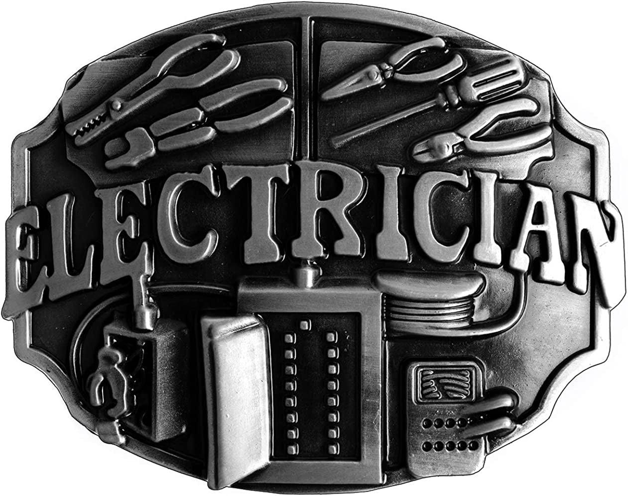 Belt Buckle Professional Worker Style Performance Accessories Apparel & Accessories > Clothing Accessories > Belt Buckles Moranse Electrician Worker  