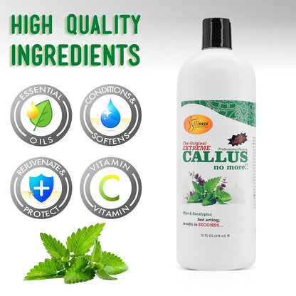 SPA REDI - Callus Remover for Feet Gel - Professional Pedicure Foot Care - Removes Toughest Calluses in Seconds and Smooths Dry Cracked Heels (Mint and Eucalyptus, 32 Oz) Health & Beauty > Personal Care > Foot Care SPA REDI   