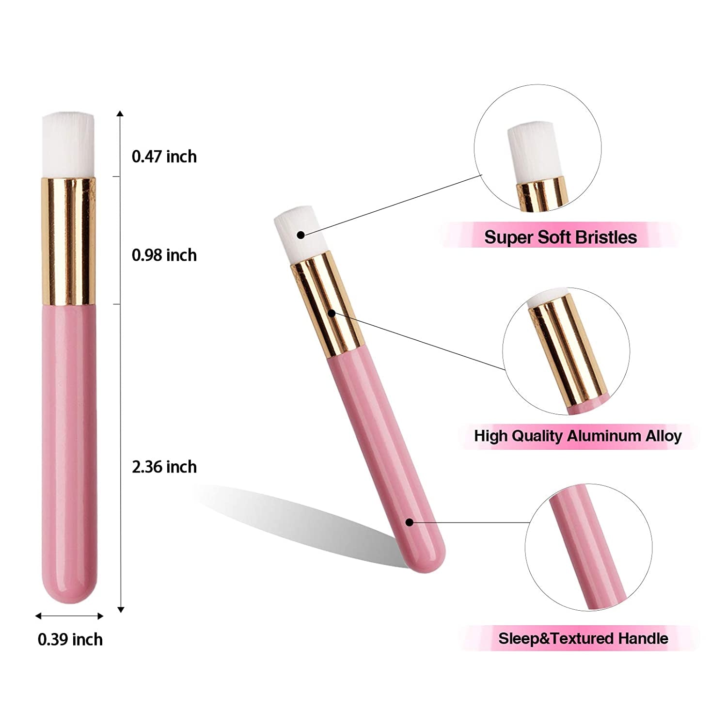Lash Shampoo Brushes, 10 Pieces Eyelash Extension Cleansing Brush Peel off Blackhead Remover Tool Facial Cleansing Brushes Nose Pore Deep Cleaning Brush Cosmetic Lash Cleanser Brush (White,Pink) Health & Beauty > Personal Care > Cosmetics > Cosmetic Tools > Makeup Tools LOPURO   