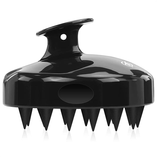 FREATECH Scalp Massager Shampoo Brush with Soft & Flexible Silicone Bristles for Hair Care and Head Relaxation, Ergonomic Scalp Scrubber/Exfoliator for Dandruff Removal and Hair Growth, Black Health & Beauty > Personal Care > Hair Care FREATECH Black  