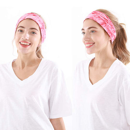 Headbands for Women, 6 PCS Yoga Running Sports Headbands Tie Dye Boho Pattern Elastic Non Slip Sweat Workout Hair Fashion Bands for Girls Apparel & Accessories > Clothing Accessories > Bandanas & Headties OFFTESTY   