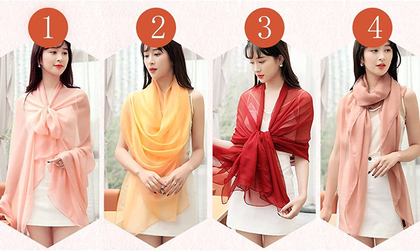 Van Caro Scarfs for Women Lightweight Floral Scarf Soft Long Fashion Scarves Sun-Proof Wrap Shawl Apparel & Accessories > Clothing Accessories > Scarves & Shawls Lobagve   