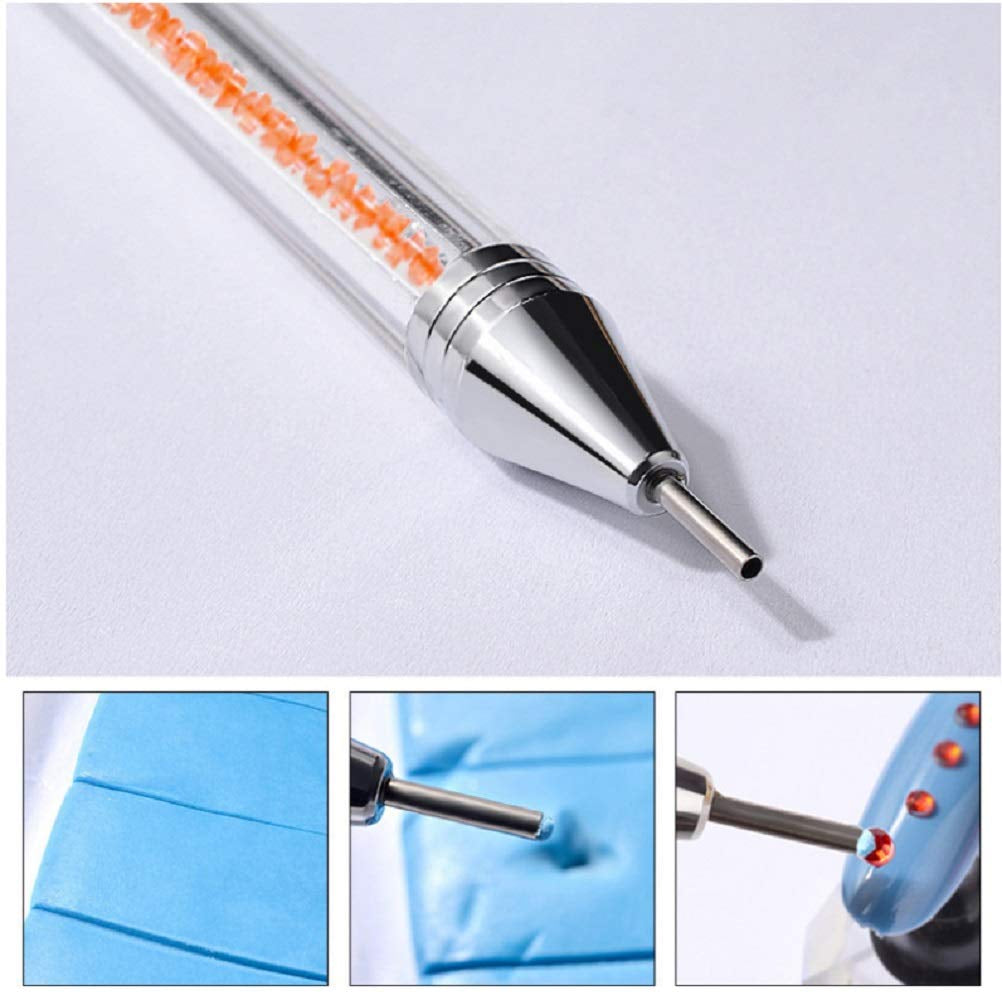 Shuiniba Rhinestone Picker Wax Pen Pencil for Rhinestones Crystal Pickup Diamond Painting Nail Art Decoration Tool with Two Wax Head Health & Beauty > Personal Care > Cosmetics > Cosmetic Tools > Nail Tools GeneralCare   