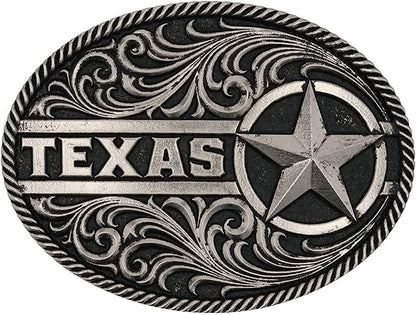 Montana Silversmiths Southwest Collection Attitude Western Belt Buckle Apparel & Accessories > Clothing Accessories > Belt Buckles Montana Silversmiths Gunmetal Texas Star - Silver  