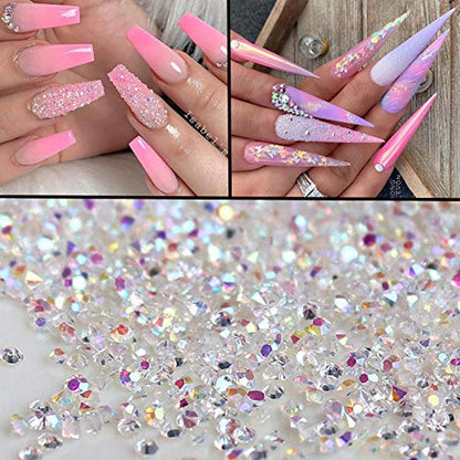 Micro AB Rhinestones with Glue and Tool, 1 Bottle of Ultra Mini 1.2Mm Caviar Beads Rhinestones for 3D Nail Art with 8Ml Glue and Tool Included Health & Beauty > Personal Care > Cosmetics > Cosmetic Tools > Nail Tools ULGAI   