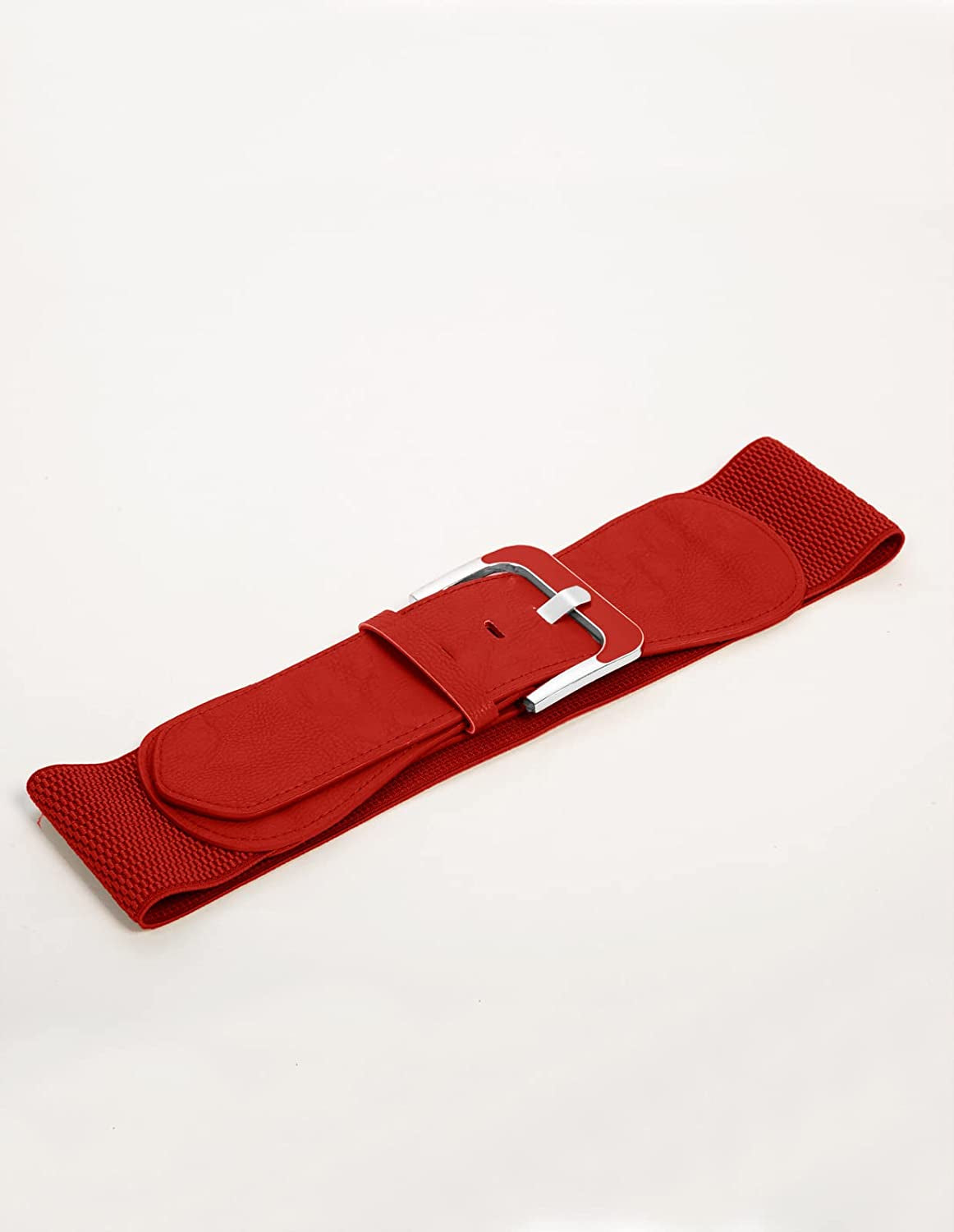 GRACE KARIN Women'S PU Leather Wide Waist Belt for Dress Decorative Cinch Belt Single Prong Buckle Elastic Waist Belts Apparel & Accessories > Clothing Accessories > Belts GRACE KARIN   