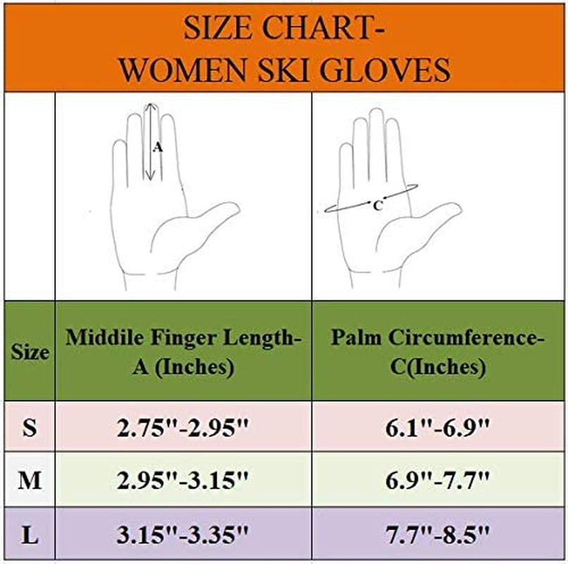 Women Ski Gloves, Winter Warmest Waterproof and Breathable Snow Gloves with Free Balaclava for Snowboard, Snowmobile in Cold Weather. Apparel & Accessories > Clothing Accessories > Gloves & Mittens HighLoong   