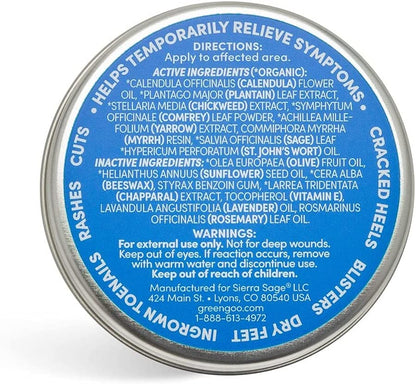 Green Goo Natural Skin Care Salve, Foot Care, 1.82 Ounce Large Tin Health & Beauty > Personal Care > Foot Care Green Goo   