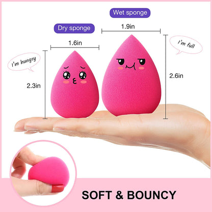 Hygea Beauty Makeup Sponge Set of 5 - Non Latex, Soft, Multi-Colored Foundation Blending Sponges for Cream, Powder and Liquid (Teardrop - Multicolor) Health & Beauty > Personal Care > Cosmetics > Cosmetic Tools > Makeup Tools HYGEA BEAUTY   