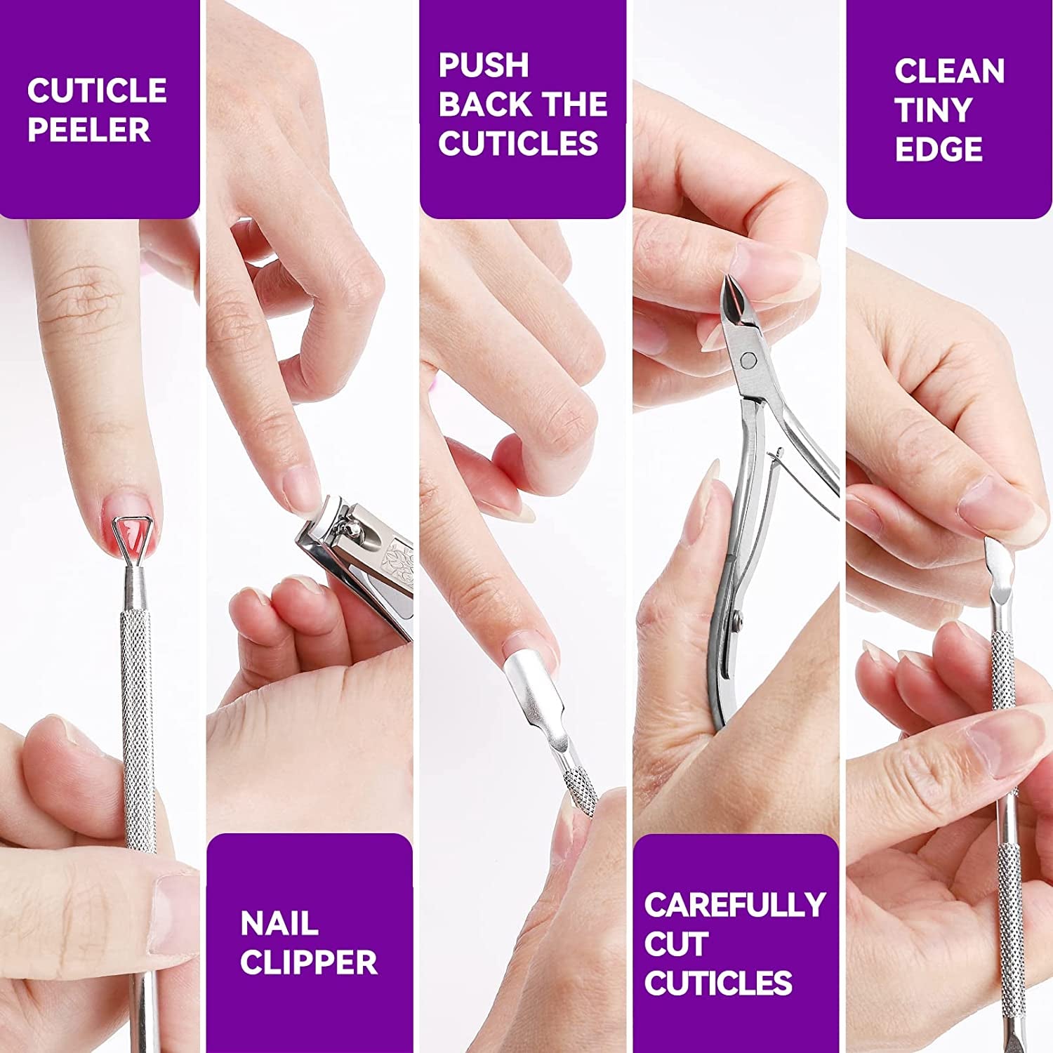 Foot File, Nail File Buffer, 574Pcs Nail Polish Remover Tool Kits, Foot Scrubber, Nail Clips , Nail Care Kit for Shiny Nail with Nail Clipper, Cuticle Pusher Trimmer, Incredible Gifts for Women Girls Health & Beauty > Personal Care > Foot Care MJSWHY   
