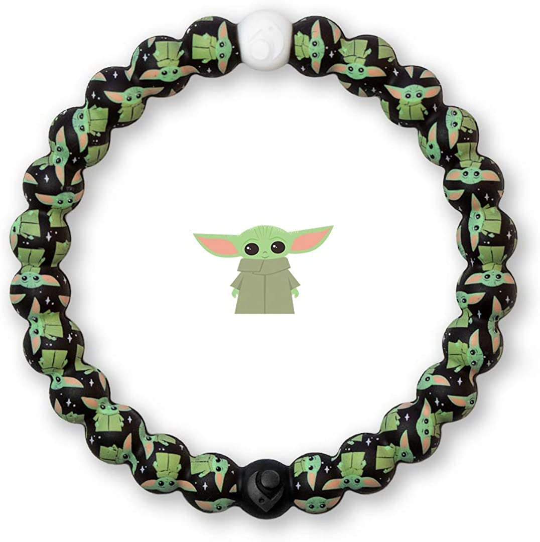 Lokai the Star Wars Collection Bracelets - Silicone Beaded Bracelets for Women & Men, Jewelry Fashion Bracelets Slide-On for Comfortable Fit Apparel & Accessories > Jewelry > Bracelets Lokai The Child - Black Large 