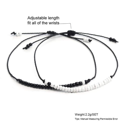 Best Friend Bracelets Couples Bracelets for 2 Matching Yin Yang His and Her Lover Bracelet Jewelry for Bff Friendship Relationship Boyfriend Girlfriend Valentines Gift (Matching Bead) Apparel & Accessories > Jewelry > Bracelets SUMMER LOVE   