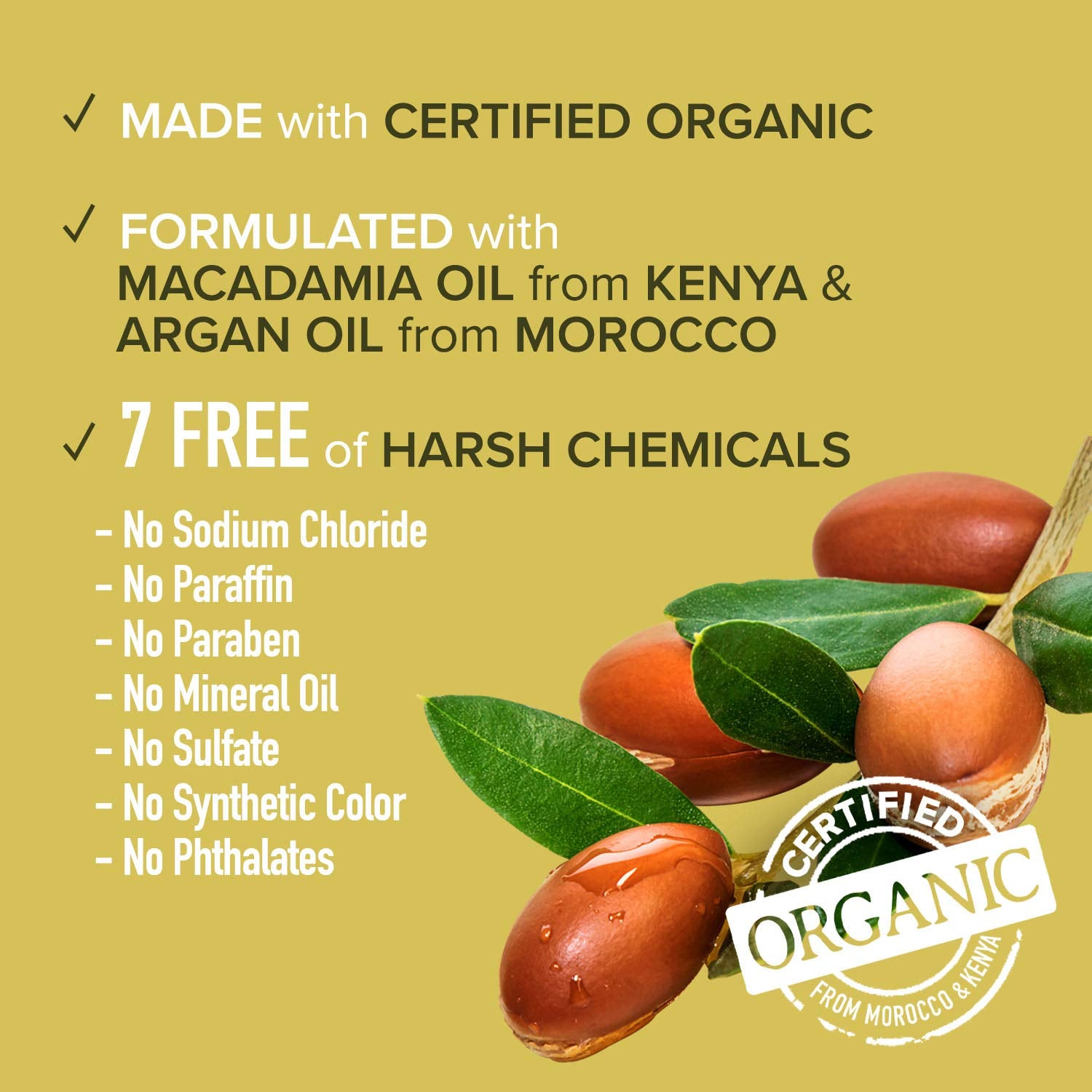 Kiss Argan & Macadamia Natural Hair Care Hair Oil Serum & Hair Masque Health & Beauty > Personal Care > Hair Care Kiss   